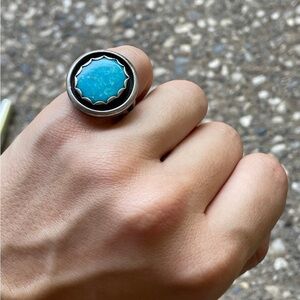 Vibrant turquoise ring